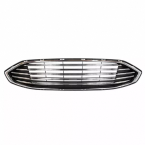 Решетка радиатора grill в сборе с обрамлением Ford Fusion mk5 17-18 хром