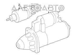 Стартер VW Passat b8 16-19 USA 1.8T, 2.0T