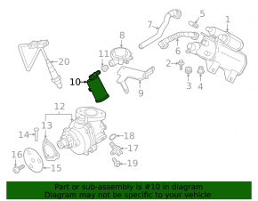 Фильтр топливного абсорбера BMW X3 F25 13-17 2.0T, 3.0T