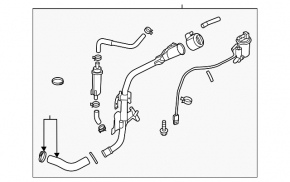 Заливная горловина топливного бака Hyundai Sonata 20-23 1.6T, 2.5