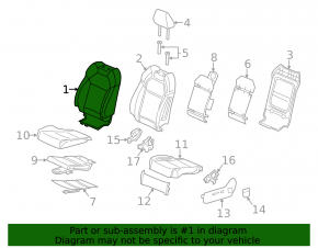 Водительское сидение Acura MDX 14-15 без airbag, кожа беж