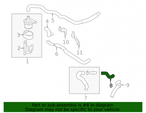 Патрубок отопителя печки Infiniti FX35 QX70 09-17
