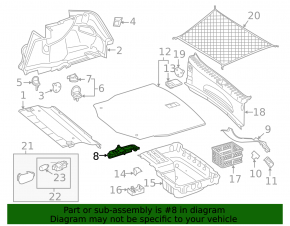 Suport bara de remorcare Mercedes Clasa C W205 15-21