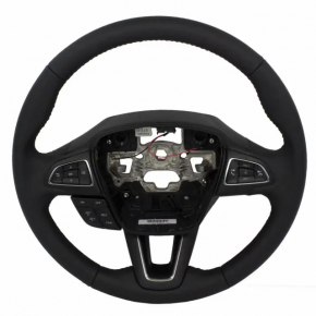 Руль голый Ford Ecosport 18-20 кожа, черная, без кнопок