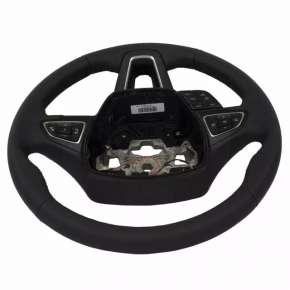 Руль голый Ford Ecosport 18-20 кожа, черная, без кнопок