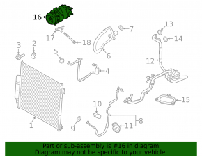 Компрессор кондиционера Land Rover Range Rover Velar 18-20 2.0T, 3.0T, 5.0T