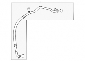 Conductă de încălzire-condensator aer condiționat Mazda CX-50 23-26 2.5T