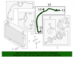 Трубка кондиционера компрессор-печка Mazda CX-50 23-26 2.5T