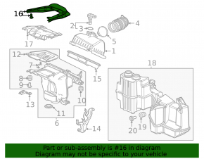 Уплотнитель воздухоприемника Honda Civic XI FE/FL 22-26 2.0