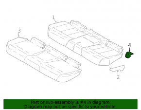 Накладка Isofix задняя правая BMW X3 G01 18-21 черная