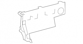 Ornamente centrale inferioare bord Toyota Rav4 16-18 hibride negre