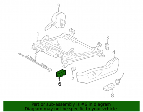 Управление водительским сидением Subaru Outback 10-14