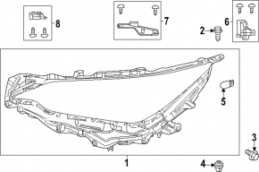Фара передняя правая Lexus NX 22-25