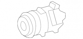 Компрессор кондиционера Lexus LS460 07-17