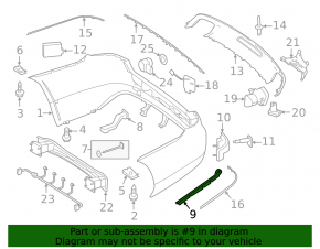 Suport bara spate stânga Mercedes CLS-class C218 12-18 AMG pachet