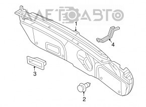 Обшивка крышки багажника Mazda 3 14-15 BM черн