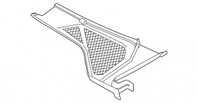 Grila stergatorului din plastic stanga BMW X5 F15 14-18