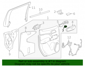 Comandă ridicare geam spate stânga Chevrolet Equinox EV 24-26