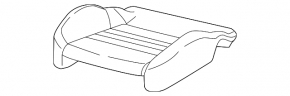 Пассажирское сидение Audi A3 8V 15-16 4d  с airbag, электрическое, подогрев, кожа черная, sport