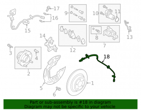 Датчик ABS задний левый Ford Fusion mk5 13-18 короткий