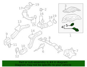 Расходомер воздуха BMW X5 F15 14-18 4.4T