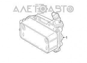 Охладитель акпп BMW X1 F48 16-19 B46