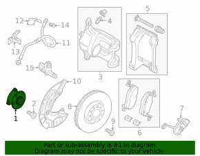 Ступица передняя левая Volkswagen ID.4 21-22 RWD