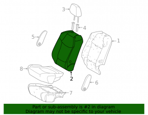 Задний ряд сидений 2 ряд левый Toyota Sienna 21-22 без airbag, механическое, ткань серая, с серым ремнем безопасности, под химчистку
