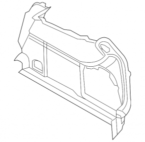 Ornament arc dreapta pentru Audi A3 22-26, negru