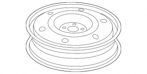 Запасное колесо докатка Ford Edge 19-21 R17 155/70