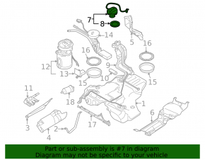 Крышка заливной горловины бензобака Audi A4 B8 08-08