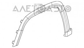 Ornamente arc aripă dreapta față Jeep Compass 17-26, uzate