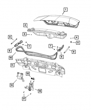 Замок крышки багажника Chrysler 200 4d 11-14