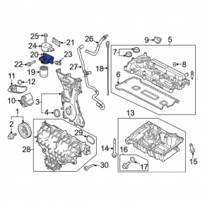 Корпус масляного фильтра Ford Transit Connect MK2 13-18 2.5