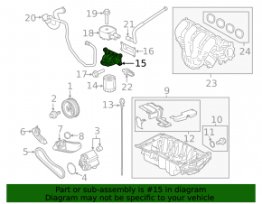 Корпус масляного фильтра Ford Transit Connect MK2 13-18 2.5