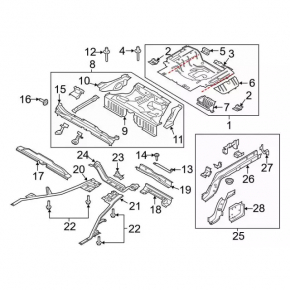 Корыто багажника Ford Mustang mk6 15-23