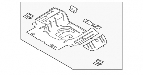 Корыто багажника Ford Mustang mk6 15-23