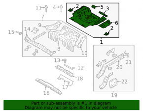 Корыто багажника Ford Mustang mk6 15-23