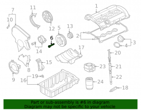 Болт шкива коленвала VW Passat b7 12-15 USA M16X54