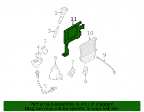 Кронштейн ECU компьютера двигателя Hyundai Sonata 11-13 тип 1