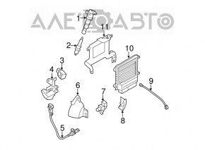 Кронштейн ECU компьютера двигателя Hyundai Sonata 11-13 тип 1