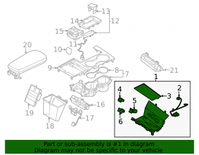 Накладка центральной консоли передняя Kia K5 21-24