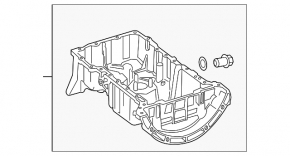 Поддон масляный Mercedes A-class V177 19-22 2.0T