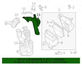 Воздуховод на фильтр Nissan Sentra 13-19 1.8