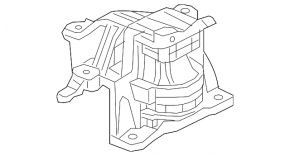 Подушка двигателя левая Honda CRV 17-19 1.5, 2.4