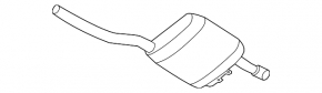 Silentioasa spate cu teava VW Passat b8 16-19 USA 1.8T, 2.0T