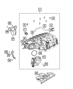 Map sensor Jeep Grand Cherokee WL 21-26 3.6