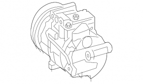 Compresor aer condiționat Mercedes CLA 250 14-19