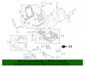 Occupant Sensor Mazda 3 19- Mexico built