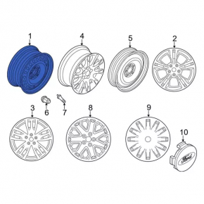 Запасное колесо докатка Ford Focus mk3 11-18 R16 215/55